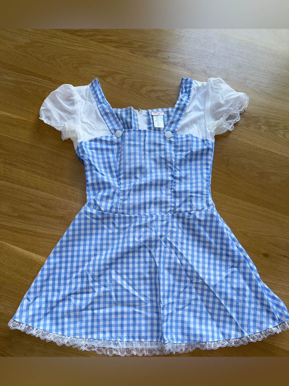 Blue and White Gingham Dress